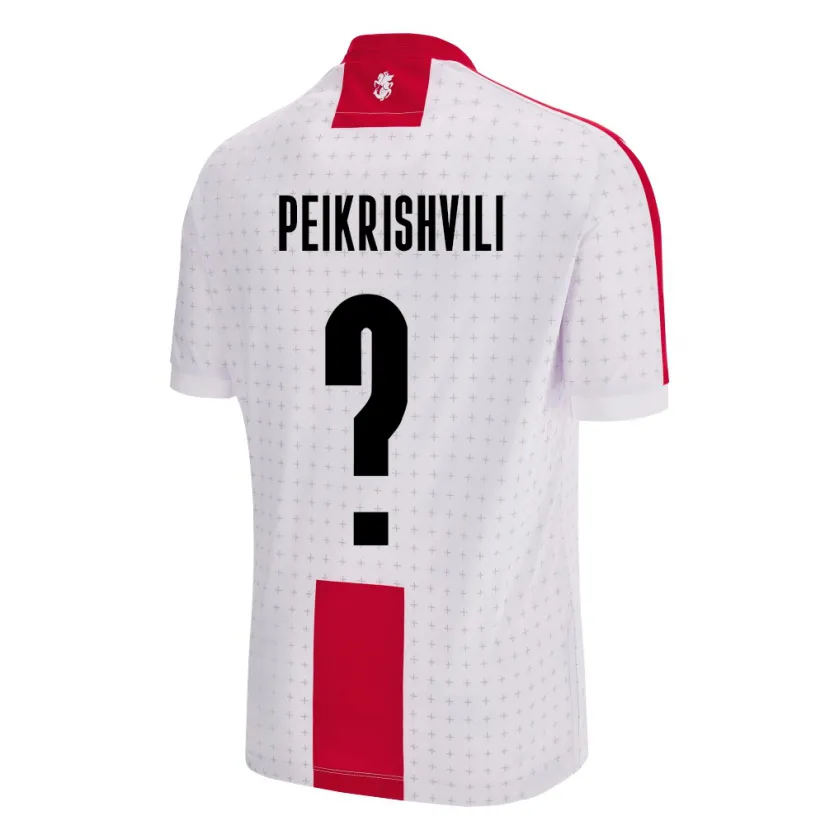Danxen Barn Georgia Aleksandre Peikrishvili #0 Vit Hemmatröja Matchtröjor 24-26 Tröjor T-Tröja