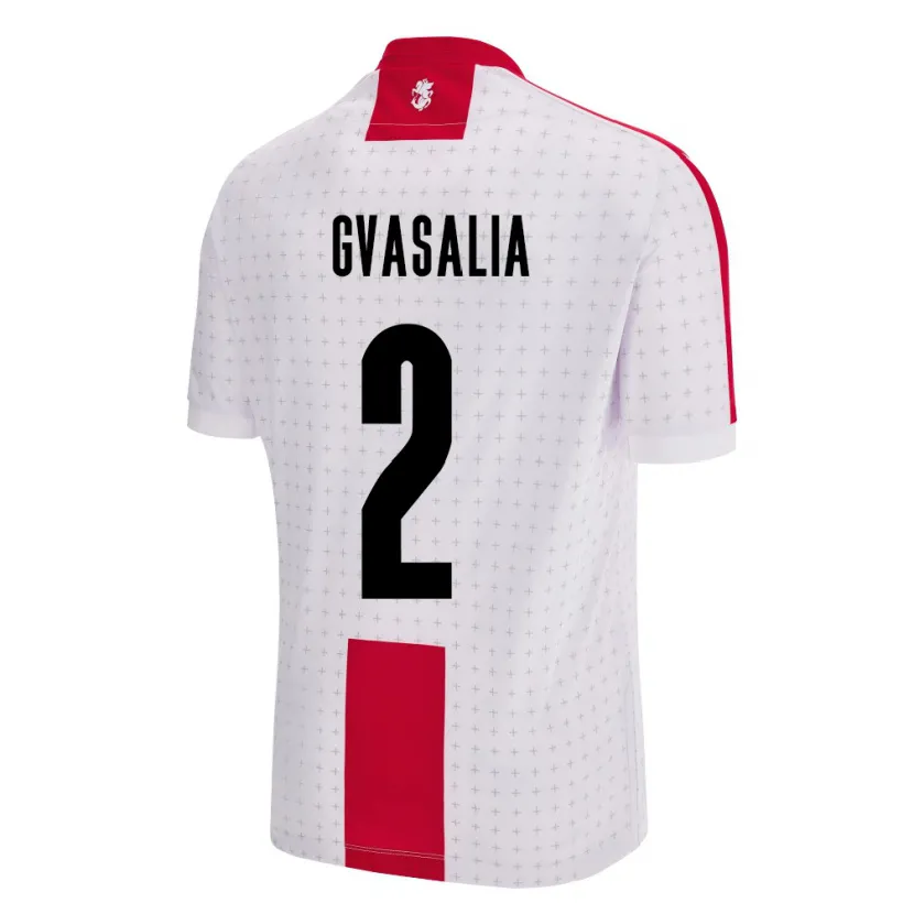 Danxen Barn Georgia Giorgi Gvasalia #2 Vit Hemmatröja Matchtröjor 24-26 Tröjor T-Tröja