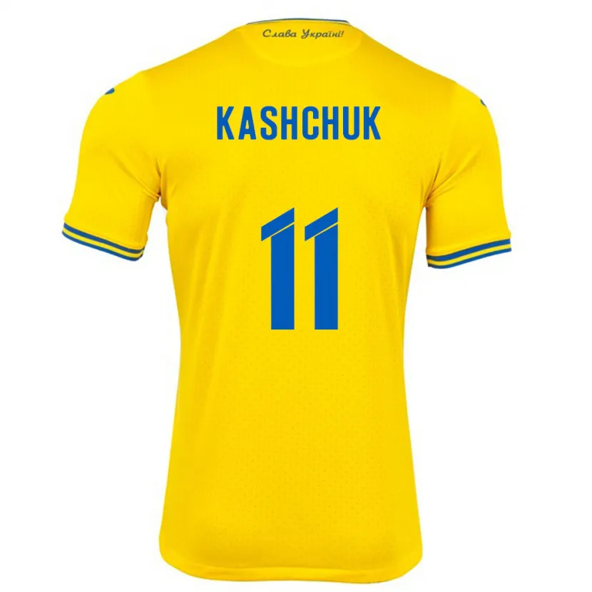 Danxen Barn Ukraina Oleksiy Kashchuk #11 Gul Hemmatröja Matchtröjor 24-26 Tröjor T-Tröja