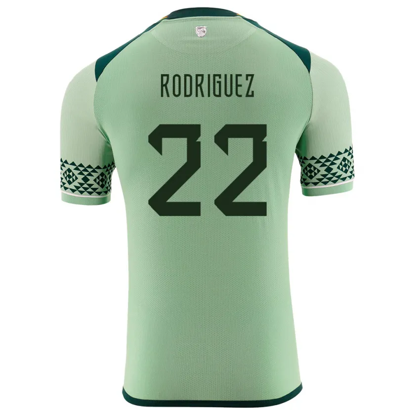 Danxen Barn Bolivia Carlitos Rodriguez #22 Ljusgrön Hemmatröja Matchtröjor 24-26 Tröjor T-Tröja