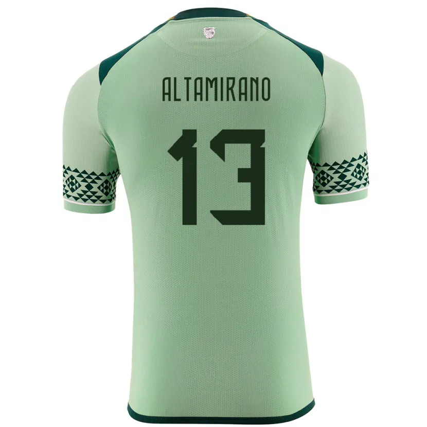 Danxen Barn Bolivia Sebastian Altamirano #13 Ljusgrön Hemmatröja Matchtröjor 24-26 Tröjor T-Tröja