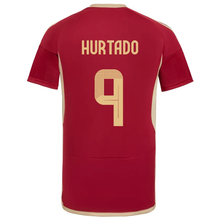 Danxen Barn Venezuela Jan Hurtado #9 Bourgogne Hemmatröja Matchtröjor 24-26 Tröjor T-Tröja