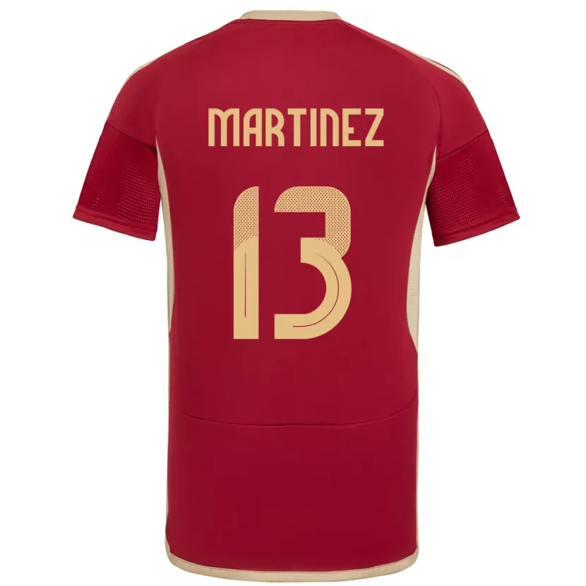 Danxen Barn Venezuela José Martínez #13 Bourgogne Hemmatröja Matchtröjor 24-26 Tröjor T-Tröja
