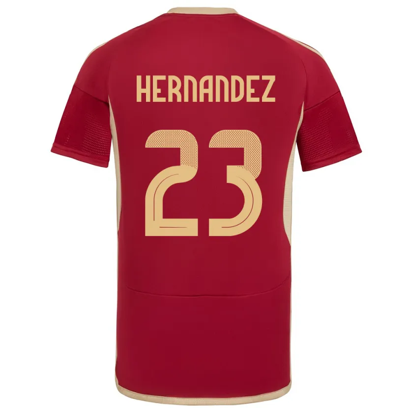 Danxen Barn Venezuela Luifer Hernández #23 Bourgogne Hemmatröja Matchtröjor 24-26 Tröjor T-Tröja