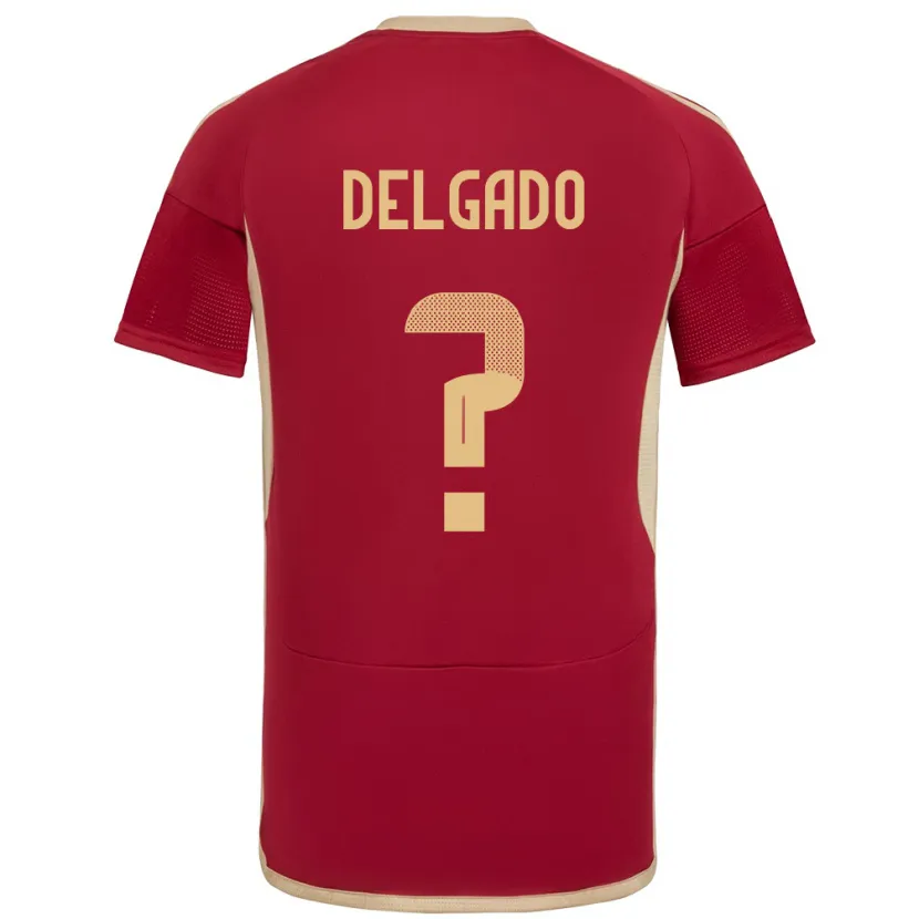 Danxen Barn Venezuela Álex Delgado #0 Bourgogne Hemmatröja Matchtröjor 24-26 Tröjor T-Tröja