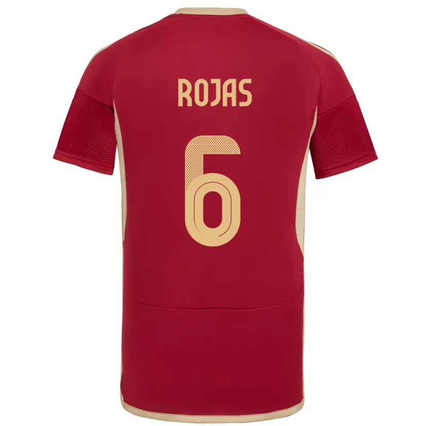 Danxen Barn Venezuela Carlos Rojas #6 Bourgogne Hemmatröja Matchtröjor 24-26 Tröjor T-Tröja