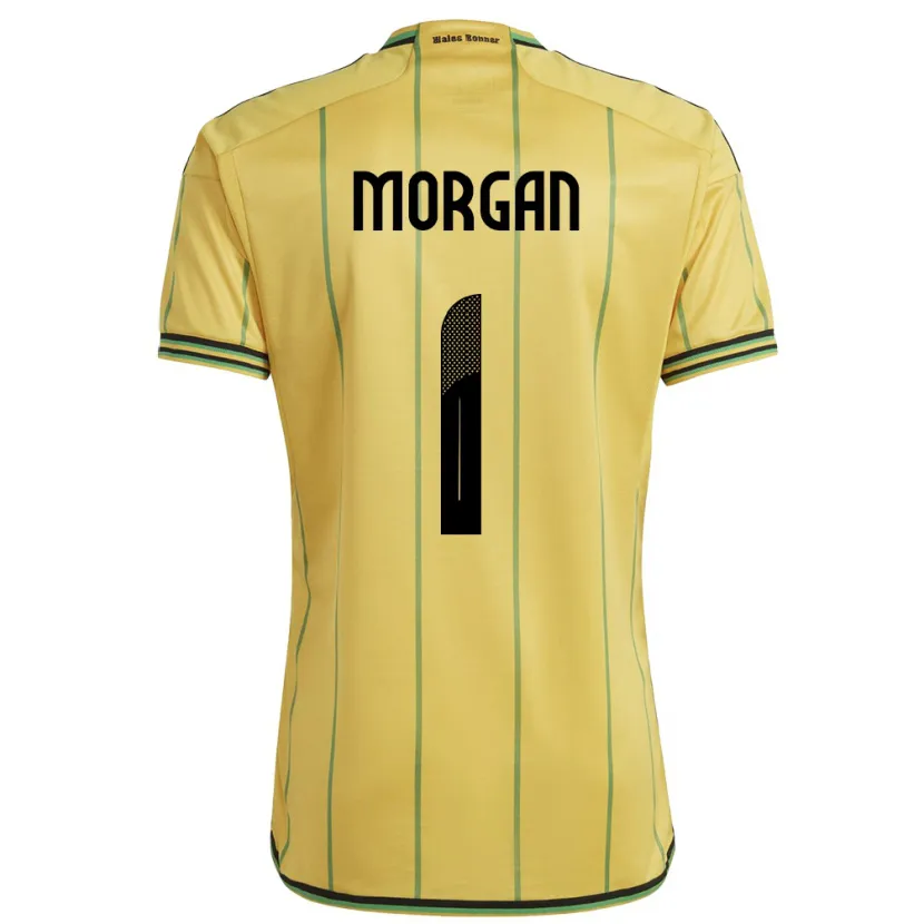 Danxen Barn Jamaica Aliyah Morgan #1 Gul Hemmatröja Matchtröjor 24-26 Tröjor T-Tröja