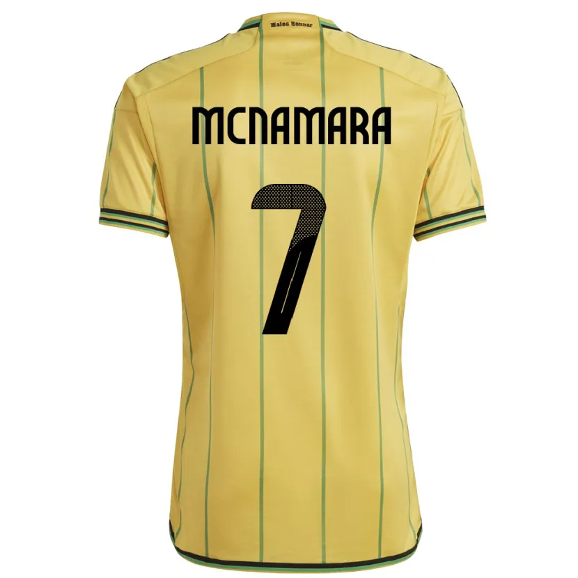Danxen Barn Jamaica Peyton Mcnamara #7 Gul Hemmatröja Matchtröjor 24-26 Tröjor T-Tröja