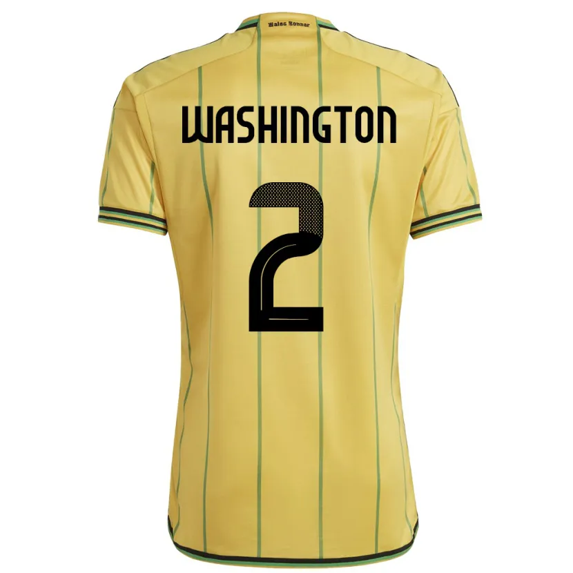 Danxen Barn Jamaica Solai Washington #2 Gul Hemmatröja Matchtröjor 24-26 Tröjor T-Tröja