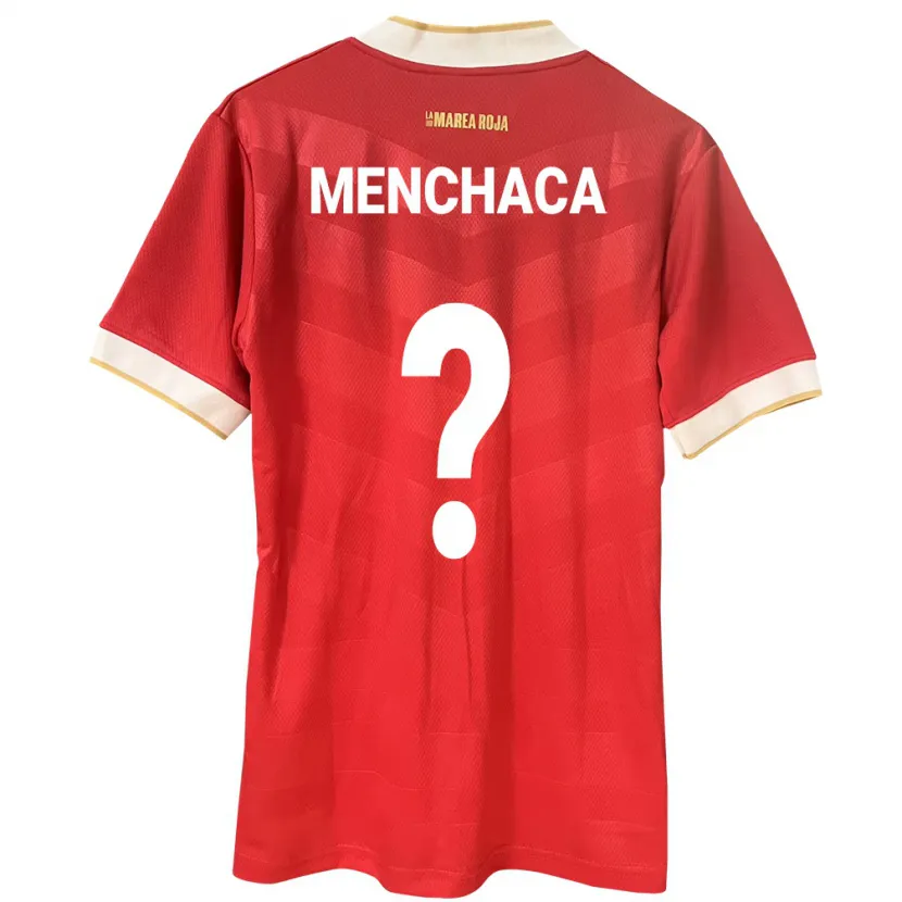 Danxen Barn Panama Yamell Menchaca #0 Röd Hemmatröja Matchtröjor 24-26 Tröjor T-Tröja