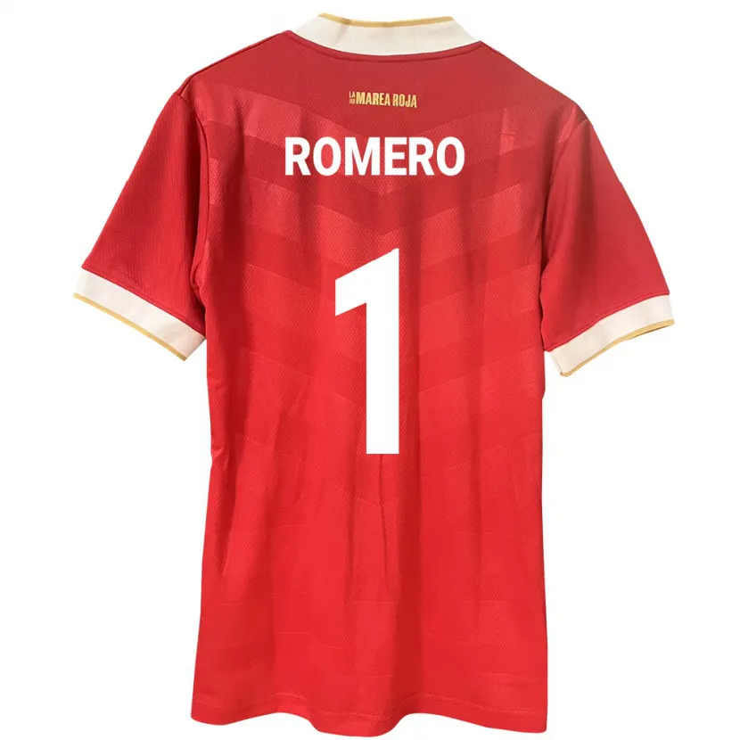 Danxen Barn Panama Manuel Romero #1 Röd Hemmatröja Matchtröjor 24-26 Tröjor T-Tröja