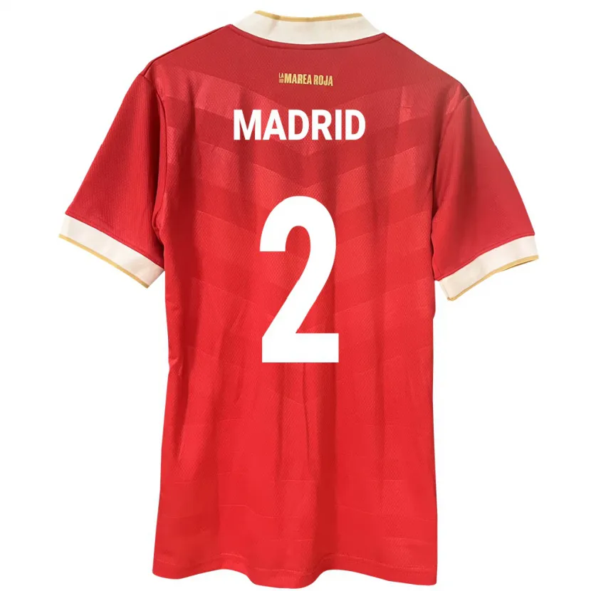 Danxen Barn Panama Dayane Madrid #2 Röd Hemmatröja Matchtröjor 24-26 Tröjor T-Tröja