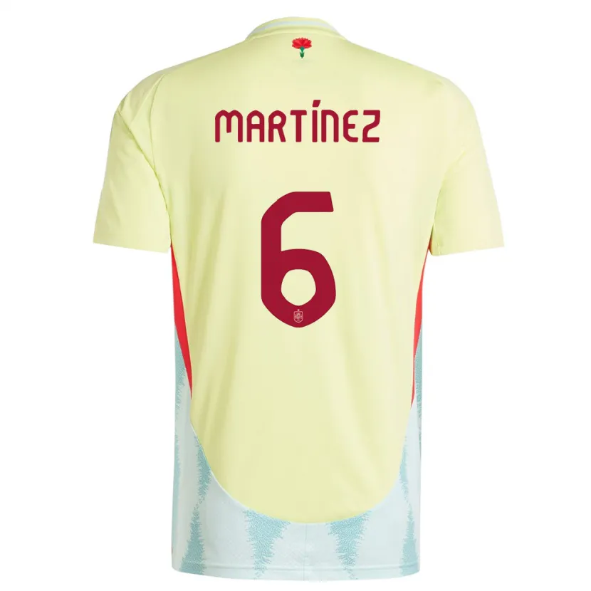 Danxen Barn Spanien Roger Martinez #6 Gul Bortatröja Matchtröjor 24-26 Tröjor T-Tröja