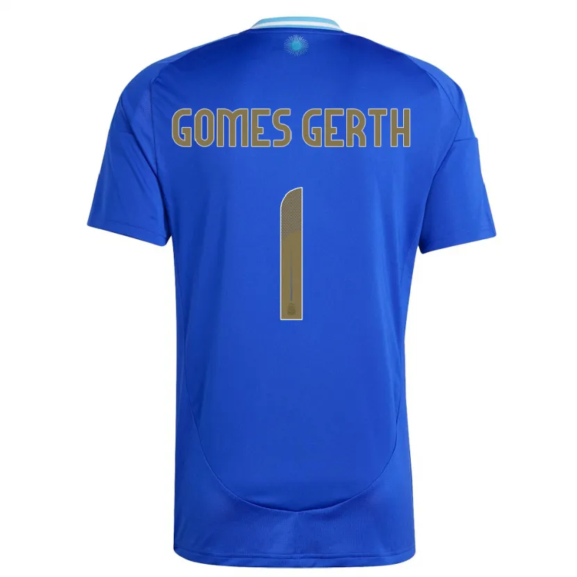 Danxen Barn Argentina Federico Gomes Gerth #1 Blå Bortatröja Matchtröjor 24-26 Tröjor T-Tröja