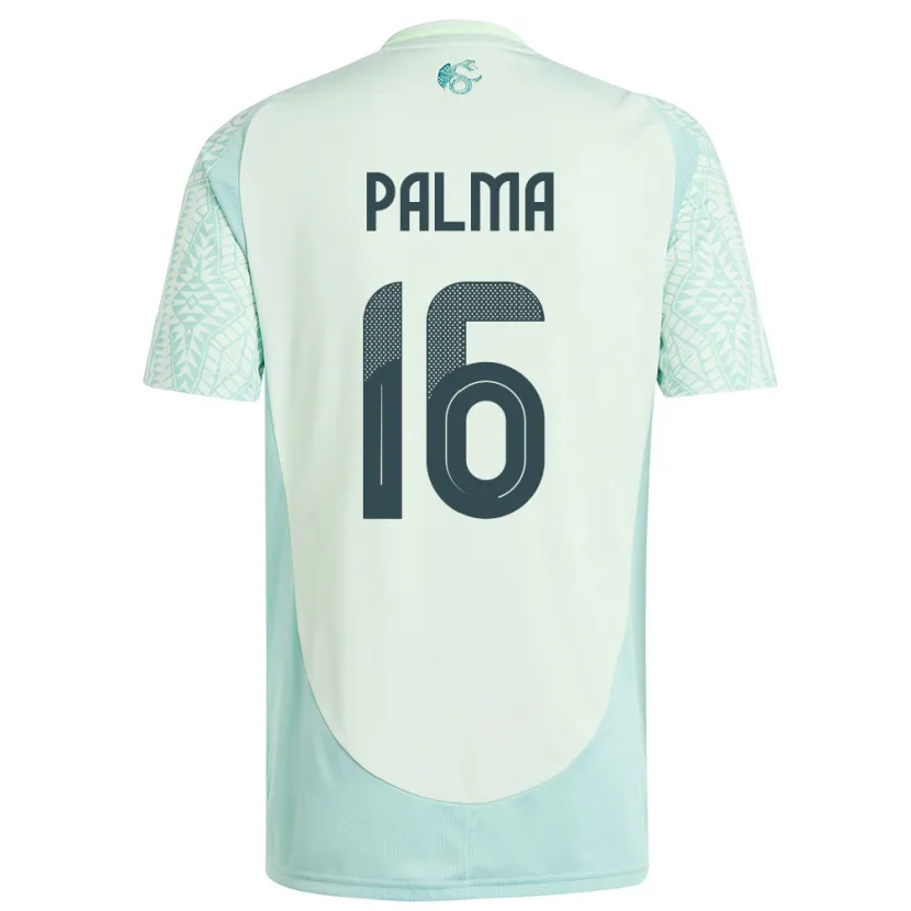 Danxen Barn Mexiko Rafael Palma #16 Linne Grön Bortatröja Matchtröjor 24-26 Tröjor T-Tröja