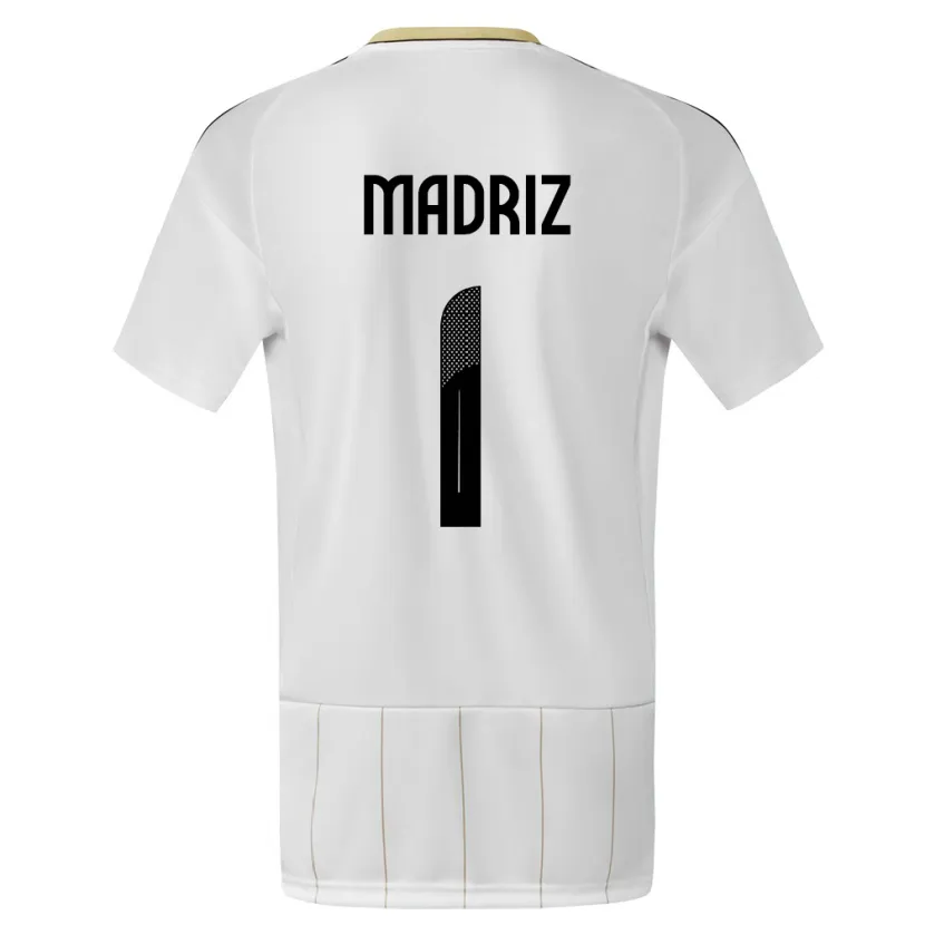 Danxen Barn Costa Rica Abraham Madriz #1 Vit Bortatröja Matchtröjor 24-26 Tröjor T-Tröja