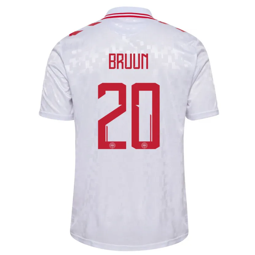 Danxen Barn Danmark Signe Bruun #20 Vit Bortatröja Matchtröjor 24-26 Tröjor T-Tröja