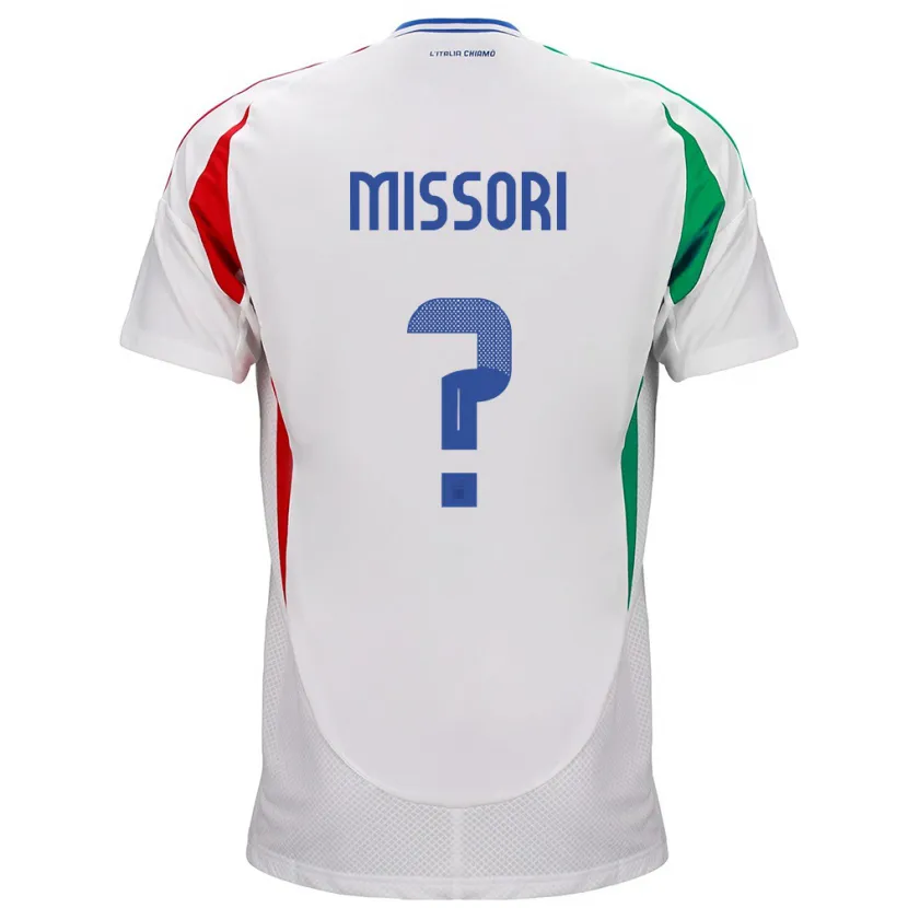 Danxen Barn Italien Filippo Missori #0 Vit Bortatröja Matchtröjor 24-26 Tröjor T-Tröja