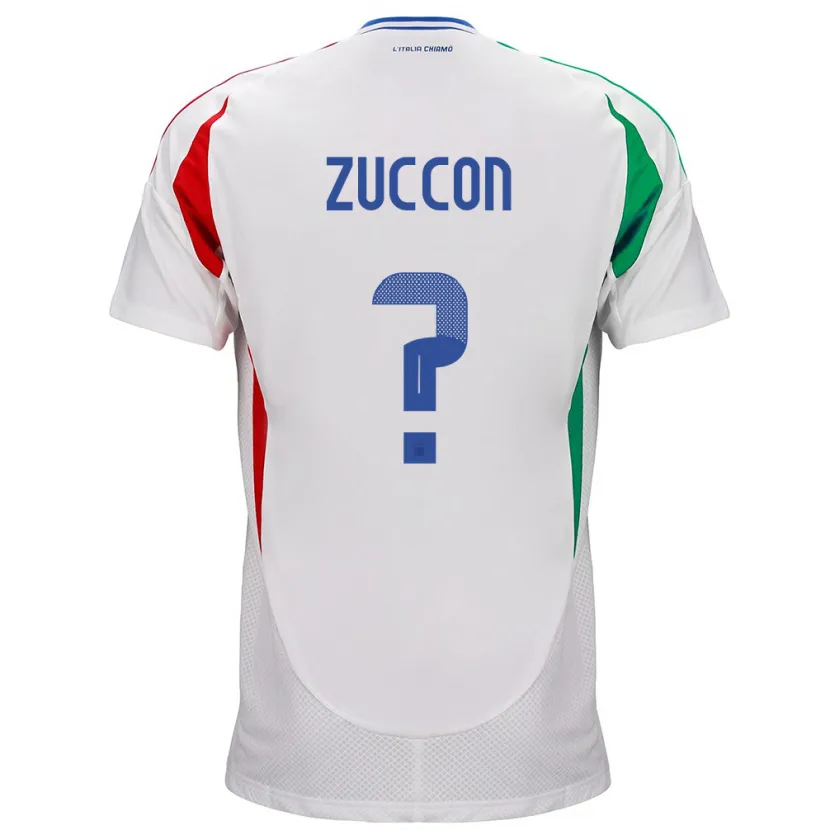 Danxen Barn Italien Federico Zuccon #0 Vit Bortatröja Matchtröjor 24-26 Tröjor T-Tröja