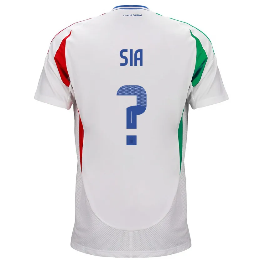 Danxen Barn Italien Diego Sia #0 Vit Bortatröja Matchtröjor 24-26 Tröjor T-Tröja