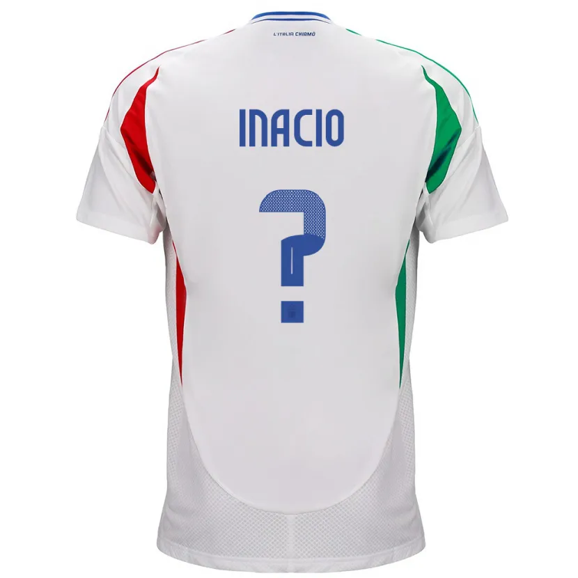 Danxen Barn Italien Samuele Inacio #0 Vit Bortatröja Matchtröjor 24-26 Tröjor T-Tröja