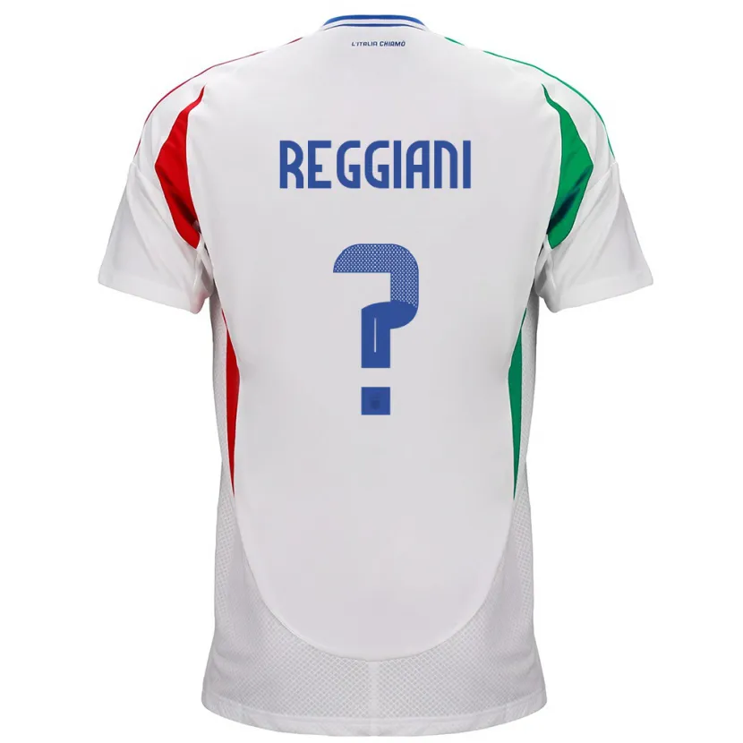 Danxen Barn Italien Luca Reggiani #0 Vit Bortatröja Matchtröjor 24-26 Tröjor T-Tröja
