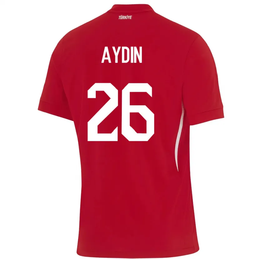 Danxen Barn Kalkon Oğuz Aydın #26 Röd Bortatröja Matchtröjor 24-26 Tröjor T-Tröja