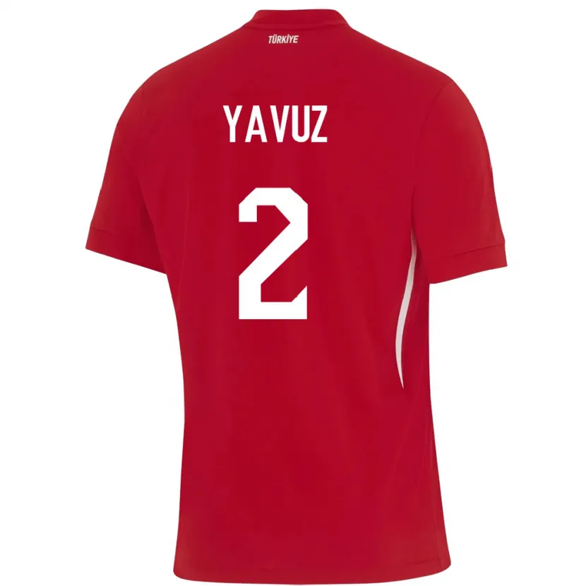 Danxen Barn Kalkon Batuhan Yavuz #2 Röd Bortatröja Matchtröjor 24-26 Tröjor T-Tröja