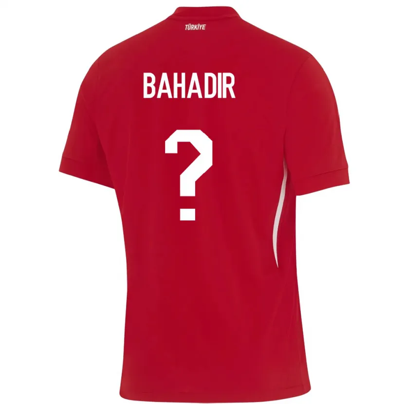 Danxen Barn Kalkon Arda Bahadir #0 Röd Bortatröja Matchtröjor 24-26 Tröjor T-Tröja
