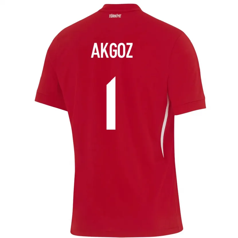 Danxen Barn Kalkon Selda Akgöz #1 Röd Bortatröja Matchtröjor 24-26 Tröjor T-Tröja