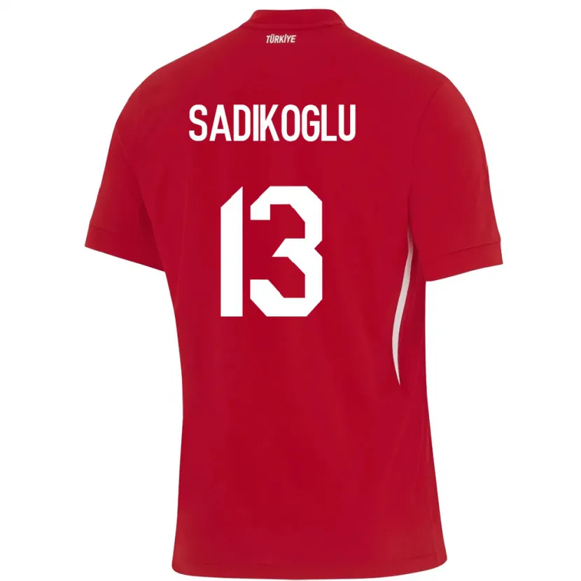 Danxen Barn Kalkon Birgül Sadıkoğlu #13 Röd Bortatröja Matchtröjor 24-26 Tröjor T-Tröja