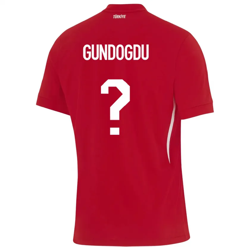 Danxen Barn Kalkon Kevser Gündoğdu #0 Röd Bortatröja Matchtröjor 24-26 Tröjor T-Tröja