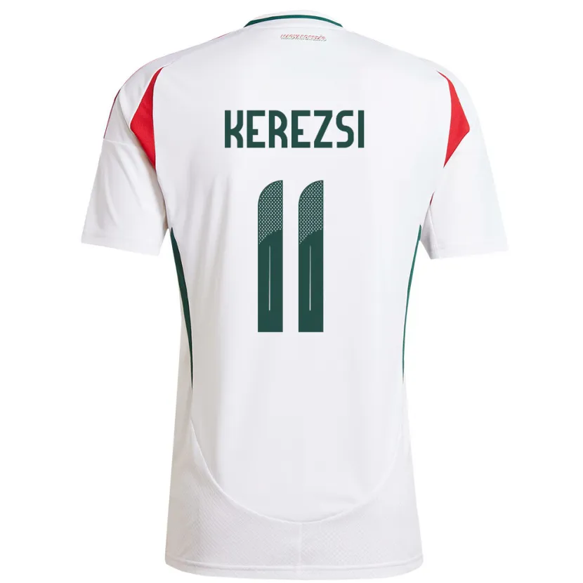 Danxen Barn Ungern Zalán Kerezsi #11 Vit Bortatröja Matchtröjor 24-26 Tröjor T-Tröja