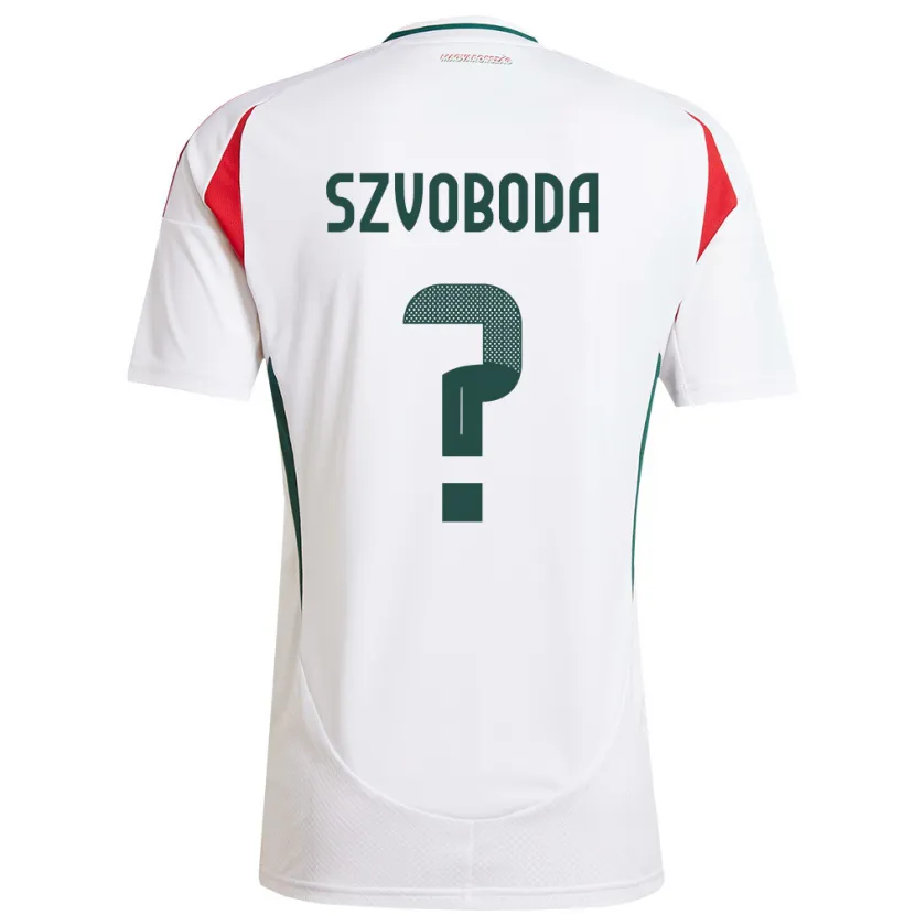 Danxen Barn Ungern Dániel Szvoboda #0 Vit Bortatröja Matchtröjor 24-26 Tröjor T-Tröja