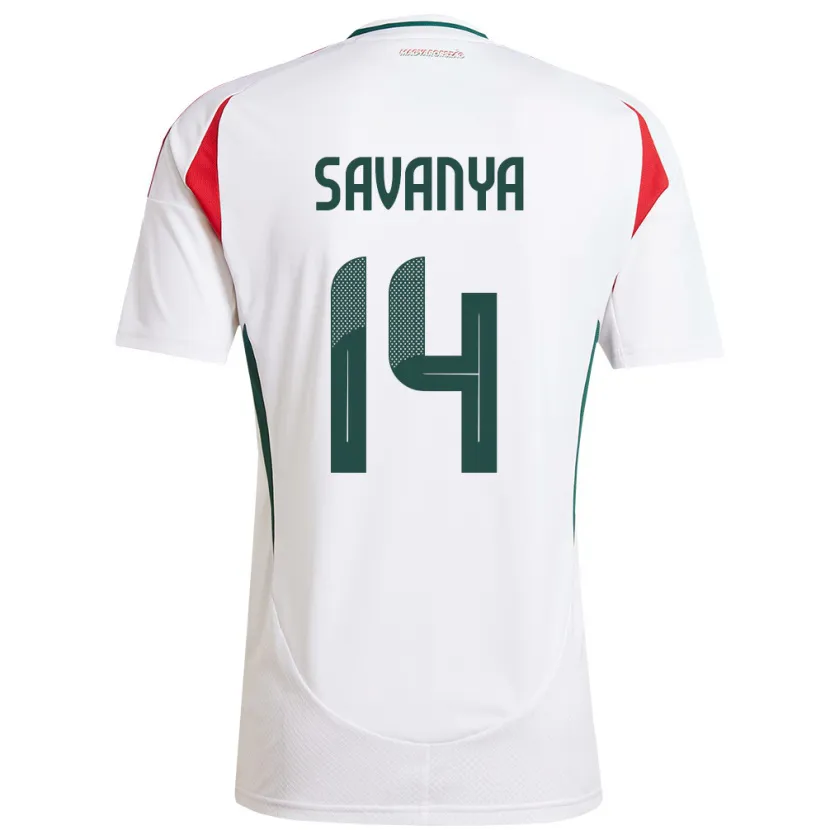 Danxen Barn Ungern Csilla Savanya #14 Vit Bortatröja Matchtröjor 24-26 Tröjor T-Tröja