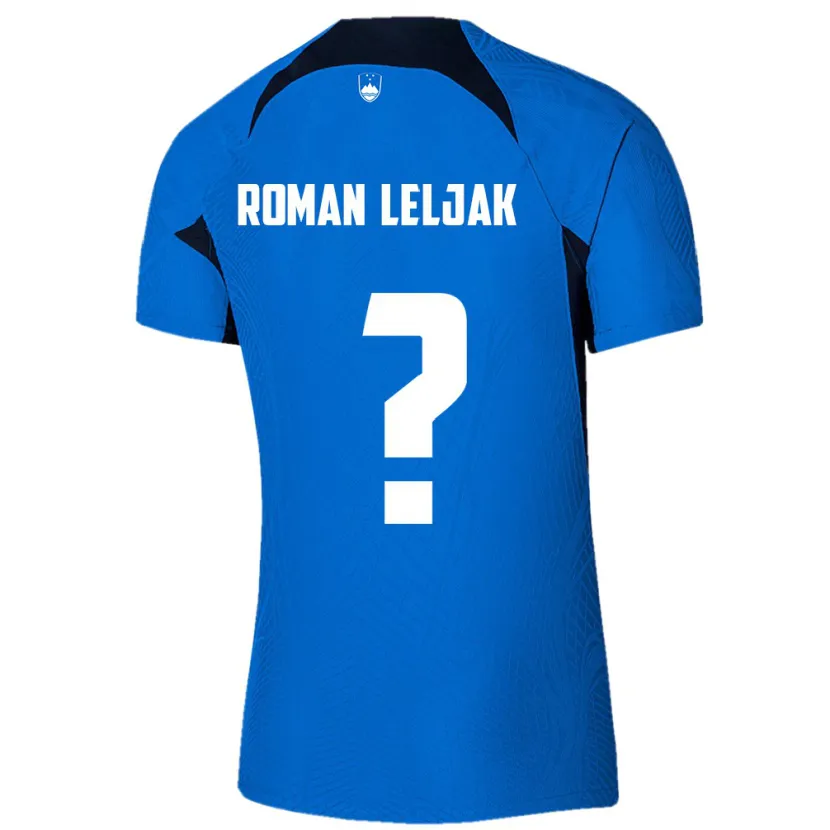 Danxen Barn Slovenien Nejc Roman Leljak #0 Blå Bortatröja Matchtröjor 24-26 Tröjor T-Tröja
