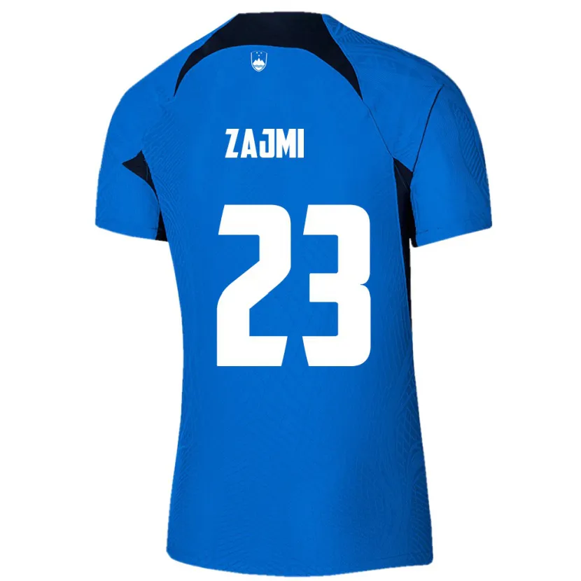 Danxen Barn Slovenien Luana Zajmi #23 Blå Bortatröja Matchtröjor 24-26 Tröjor T-Tröja