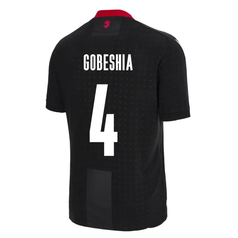 Danxen Barn Georgia Tengo Gobeshia #4 Svart Bortatröja Matchtröjor 24-26 Tröjor T-Tröja