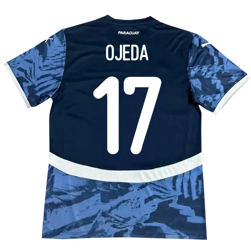Danxen Barn Paraguay Deisy Ojeda #17 Blå Bortatröja Matchtröjor 24-26 Tröjor T-Tröja