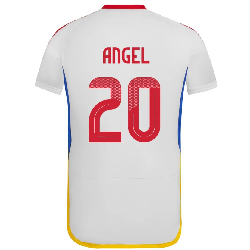 Danxen Barn Venezuela Wilker Ángel #20 Vit Bortatröja Matchtröjor 24-26 Tröjor T-Tröja