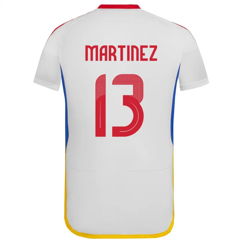 Danxen Barn Venezuela José Martínez #13 Vit Bortatröja Matchtröjor 24-26 Tröjor T-Tröja