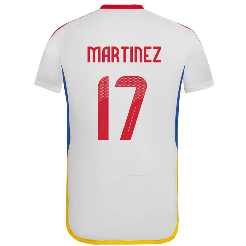 Danxen Barn Venezuela David Martínez #17 Vit Bortatröja Matchtröjor 24-26 Tröjor T-Tröja