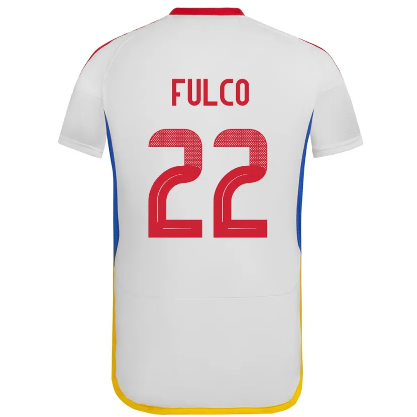 Danxen Barn Venezuela Pedro Fulco #22 Vit Bortatröja Matchtröjor 24-26 Tröjor T-Tröja