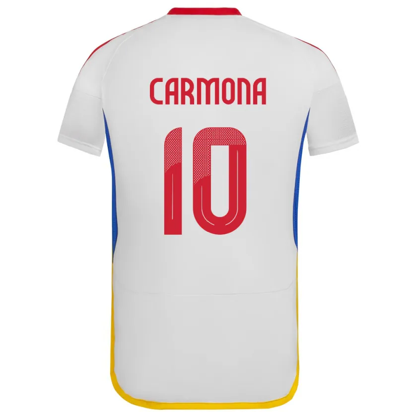 Danxen Barn Venezuela Wikelman Carmona #10 Vit Bortatröja Matchtröjor 24-26 Tröjor T-Tröja