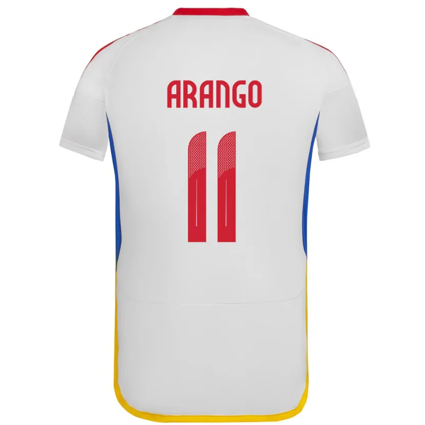 Danxen Barn Venezuela Juan Arango #11 Vit Bortatröja Matchtröjor 24-26 Tröjor T-Tröja