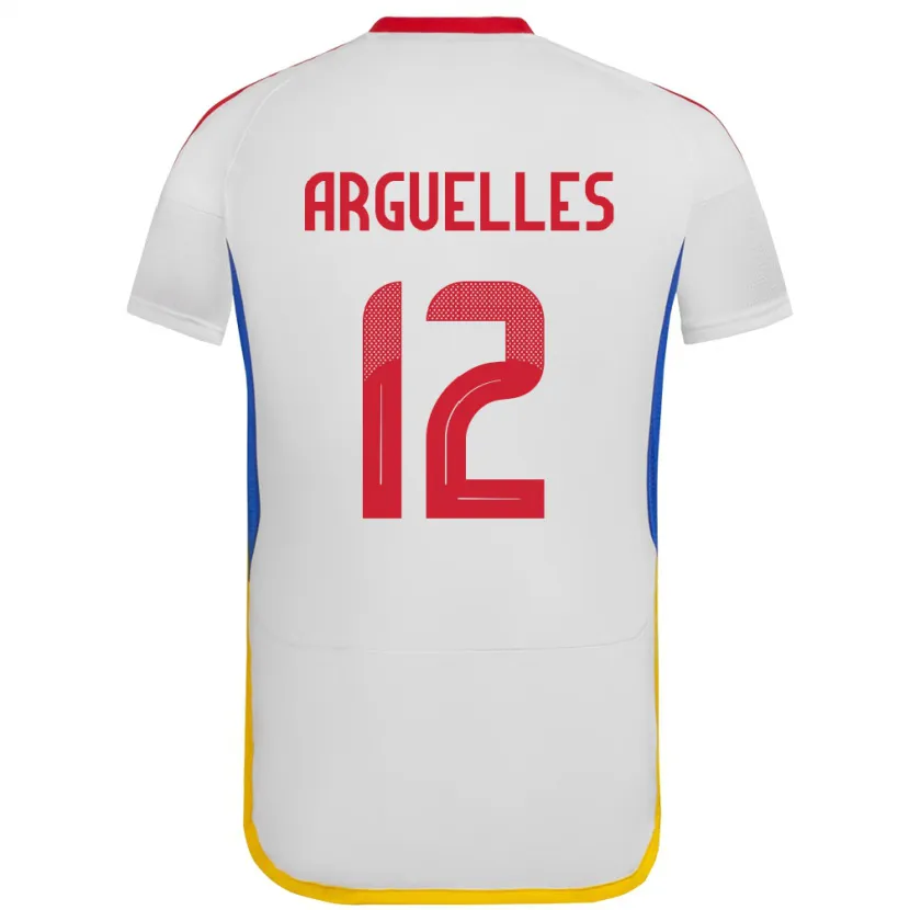 Danxen Barn Venezuela Wilmary Argüelles #12 Vit Bortatröja Matchtröjor 24-26 Tröjor T-Tröja