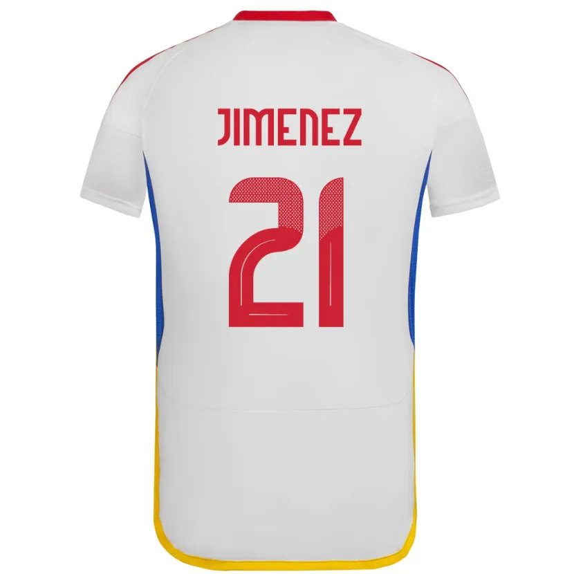 Danxen Barn Venezuela Marianyela Jiménez #21 Vit Bortatröja Matchtröjor 24-26 Tröjor T-Tröja