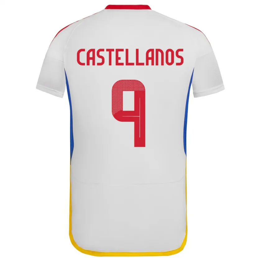 Danxen Barn Venezuela Deyna Castellanos #9 Vit Bortatröja Matchtröjor 24-26 Tröjor T-Tröja