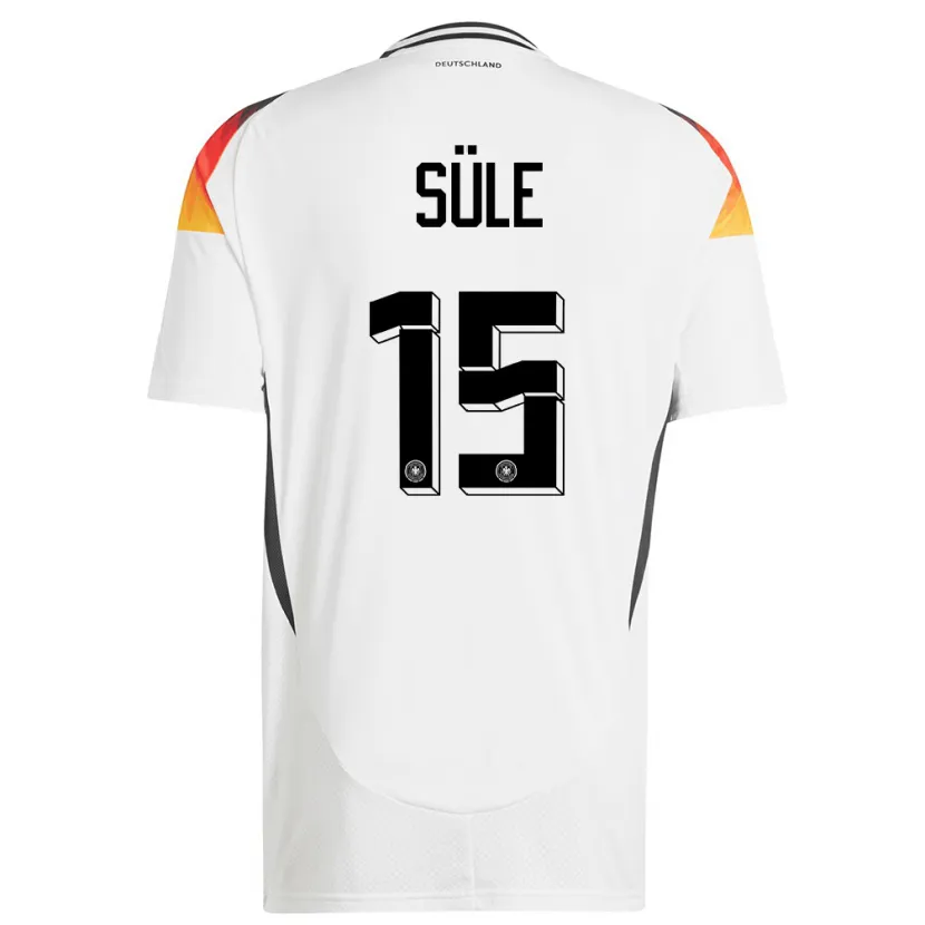Danxen Män Tyskland Niklas Sule #15 Vit Hemmatröja Matchtröjor 24-26 Tröjor T-Tröja
