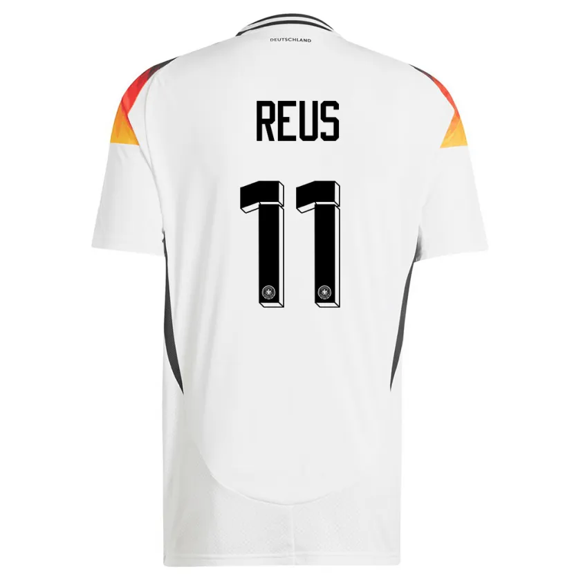 Danxen Män Tyskland Marco Reus #11 Vit Hemmatröja Matchtröjor 24-26 Tröjor T-Tröja